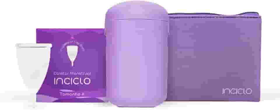 Kit Inciclo Completo: Coletor Menstrual (Tamanho A) + Cápsula Esterilizadora + Necessaire Neoprene | Silicone Hipoalergênico | Conforto e Higiene