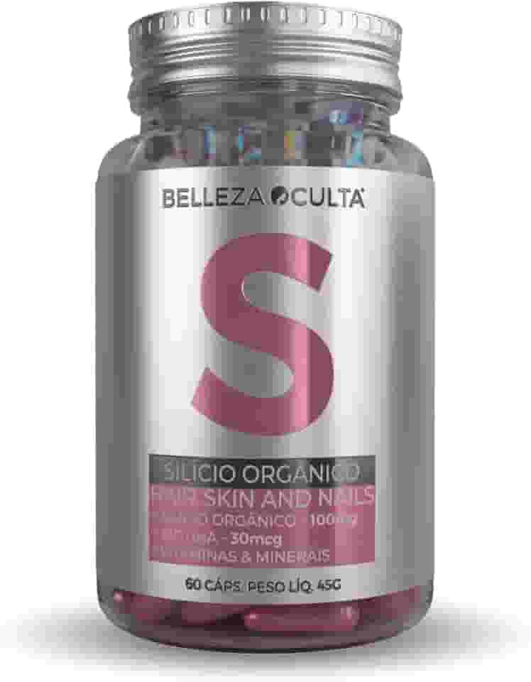 Silício Orgânico Nutricolin 100mg Belleza Oculta Hair Skin Nails Nutricosméticos 60 cápsulas