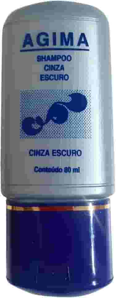Shampoo Cinza Escuro, Tonalizante para Cabelos Grisalhos e Brancos, 80ml
