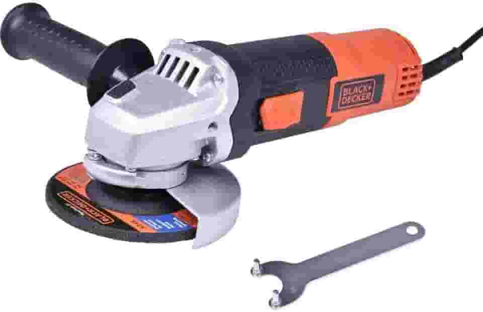 BLACK+DECKER Esmerilhadeira Angular 115mm, com Potência de 820W, com 1 Disco e Chave de Aperto, Modelo G720, 220V