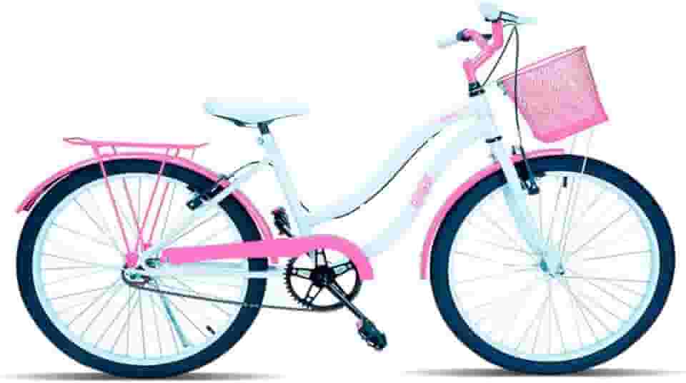 Bicicleta Infantil Forss Hello, Aro 24, Com Cestinha e Bagageiro, Para 9 a 12 Anos