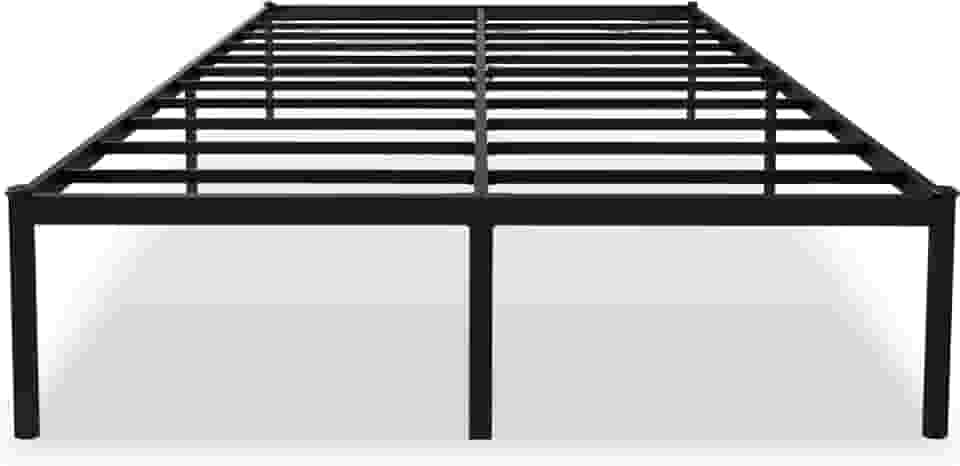 Estrutura De Cama De Metal, Não Precisa de Box Spring,Com Espaço De Armazenamen Cor Preto (QUEEN)