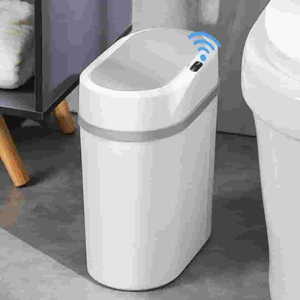 Lixeira Automática 12L com Sensor Inteligente de Aproximação – Tampa Abre e Fecha Automático – Ideal para Cozinha, Banheiro e Escritório – Design Moderno e Silencioso