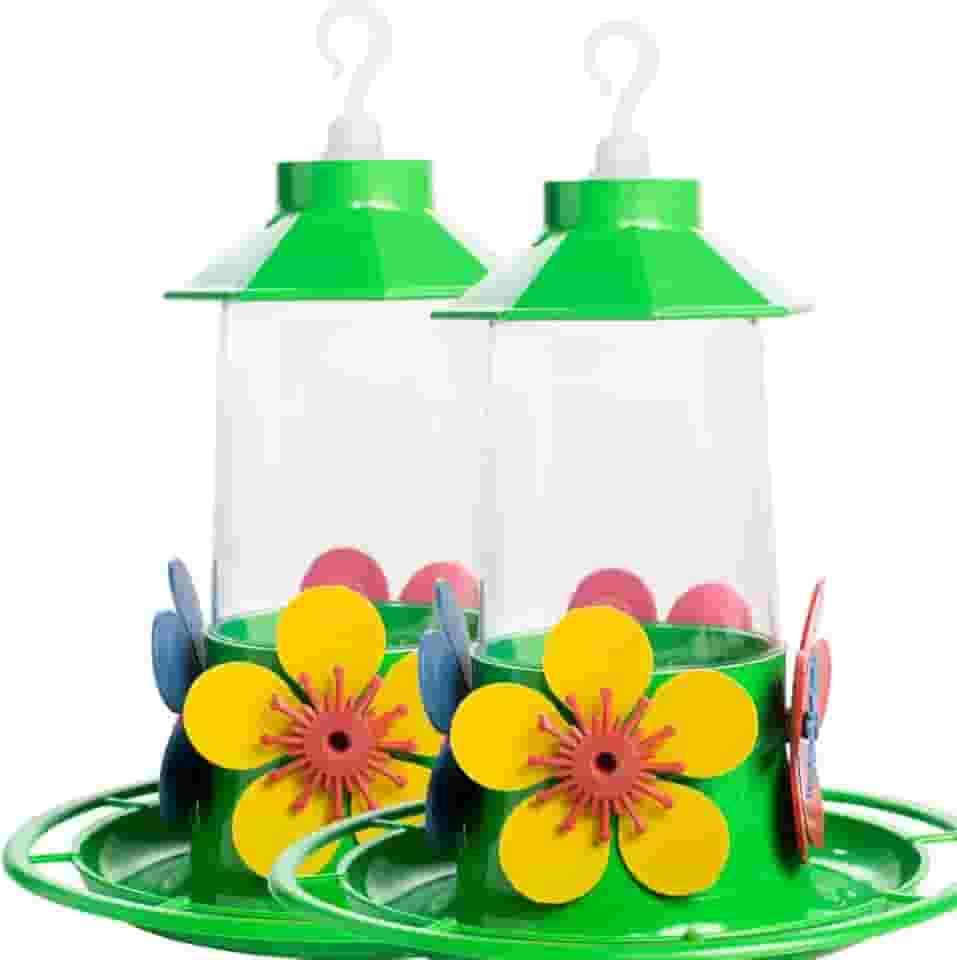 KIT 2 peças Bebedouro Beija Flor 250ml cores sortidas - Ideal para Jardins, Atrai Pássaros, Adiciona Alegria e Beleza ao Ambiente, Fácil de Pendurar e Limpar