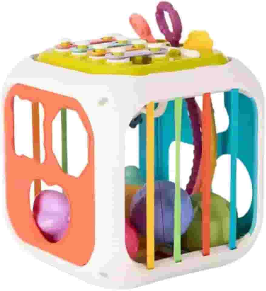 Cubo de Atividades Infantil 6 em 1 GrowUp – Musical, Didático, Xilofone, Engrenagens e Blocos Educativos