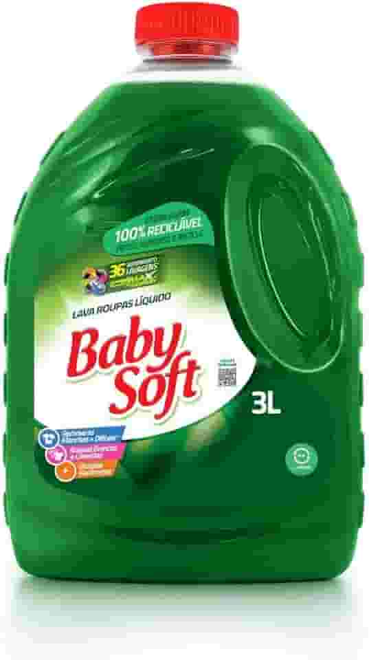 Lava Roupas Líquido Baby Soft Total Max 3l Verde