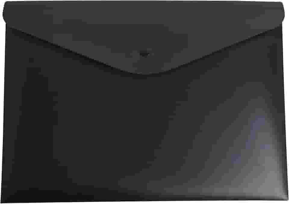 Pasta Envelope A4 Serena com Botão - Preta - Dello (0013.P.0030)