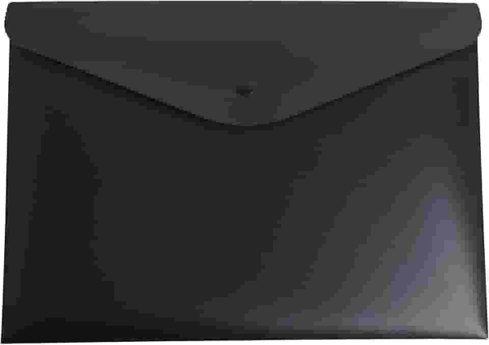 Pasta Envelope A4 Serena com Botão - Preta - Dello (0013.P.0030)