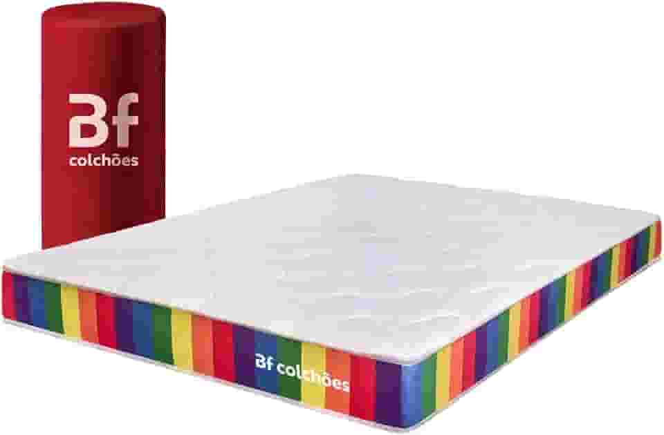 Colchão Queen D33 Firme a Vácuo Rainbow 158x198cm BF Colchões