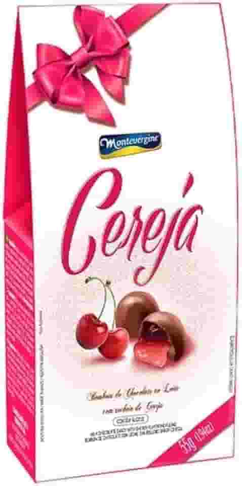 Bombom Cereja Montevérgine. Pacote Pequeno Presente
