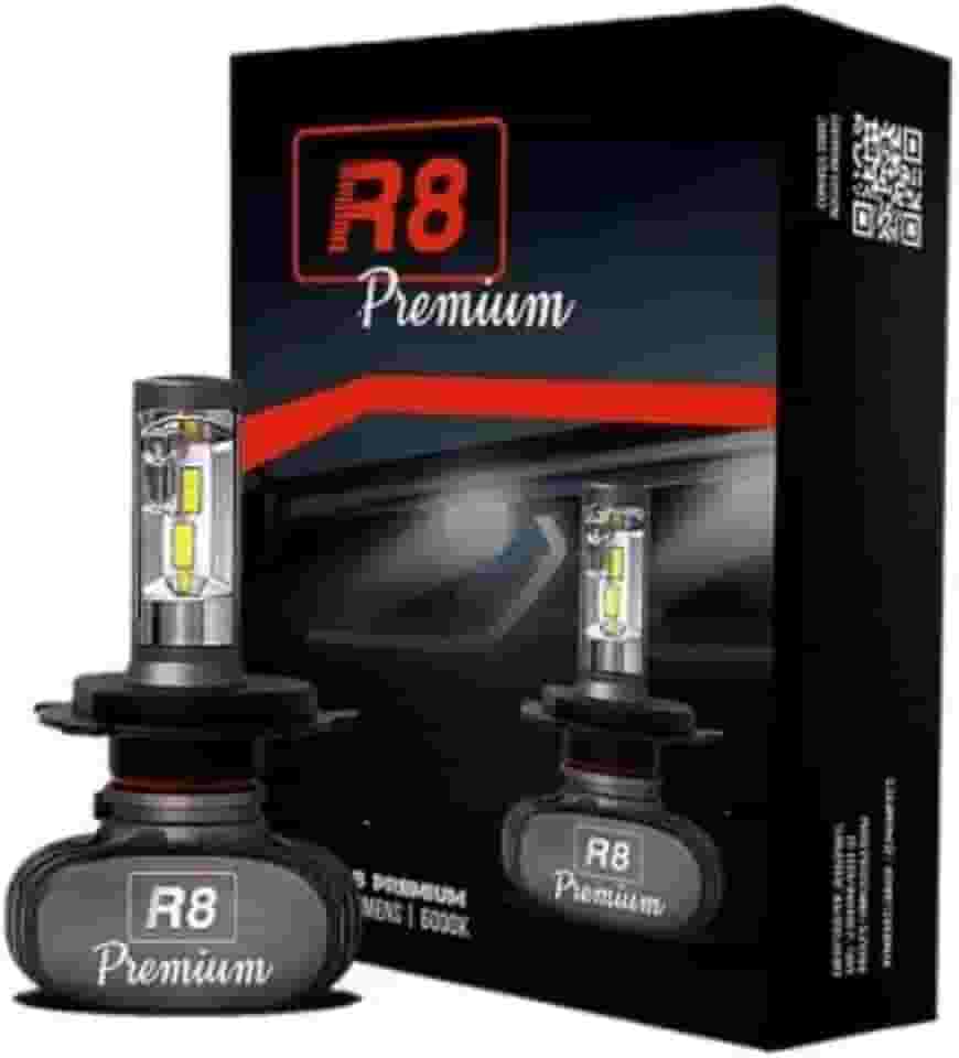 Kit Lâmpada LED Premium H4 6500K 4000 Lumens JR8 - JH0R8PH4