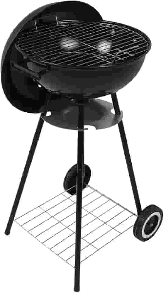 Bel - Churrasqueira Arizona Esmaltada a Bafo Portátil com Rodas Preta