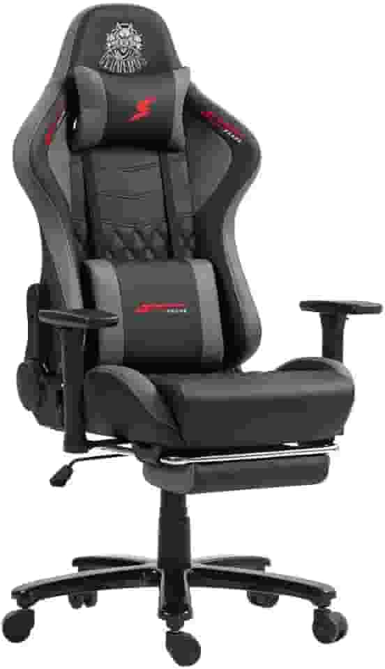 Cadeira Gamer SuperFrame Cerberus, Reclinável, 3D, Preto e Cinza
