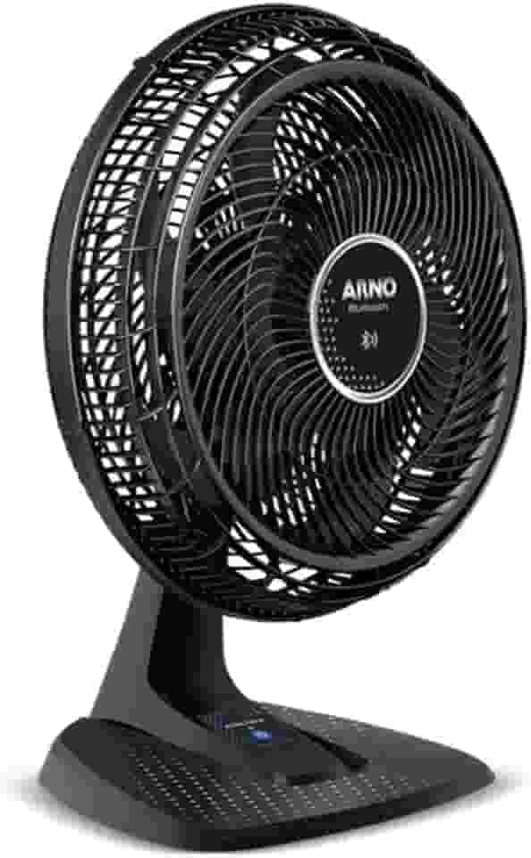 Ventilador Arno Ultra Silence Force Bluetooth® VDBT, 126W, Controle via App, 6 Pás, 3 Velocidades, Oscilação Horizontal, Inclinação Ajustável, Silencioso e Potente, 110V