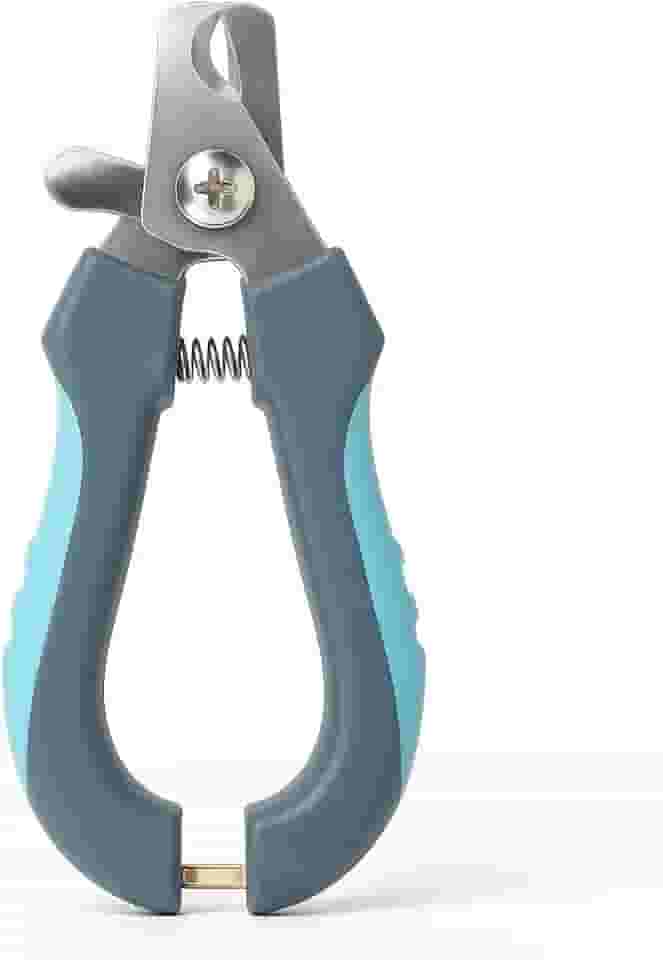 Cortador de Unha para Pets 15cm com Limitador – Emborrachado Azul, Precisão e Segurança para Cães e Gatos | Design Ergonômico Profissional