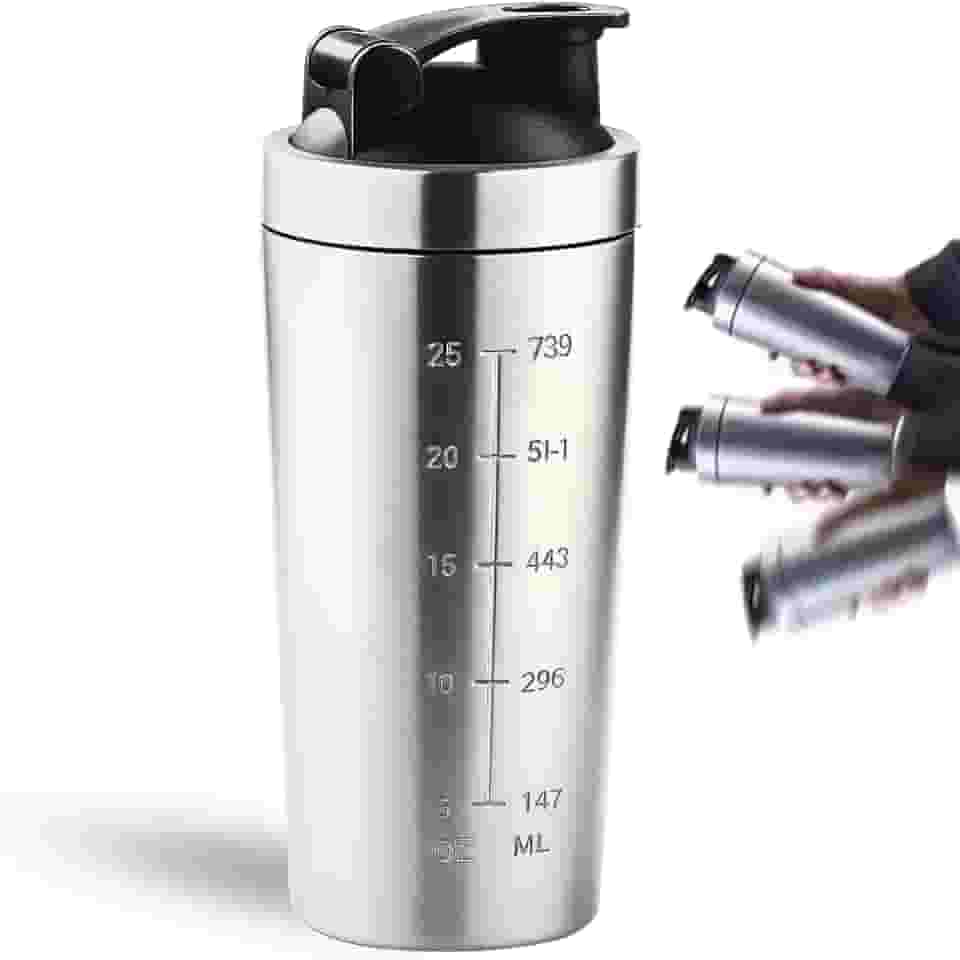 Coqueteleira Shaker Academia Inox Shakeira para Whey