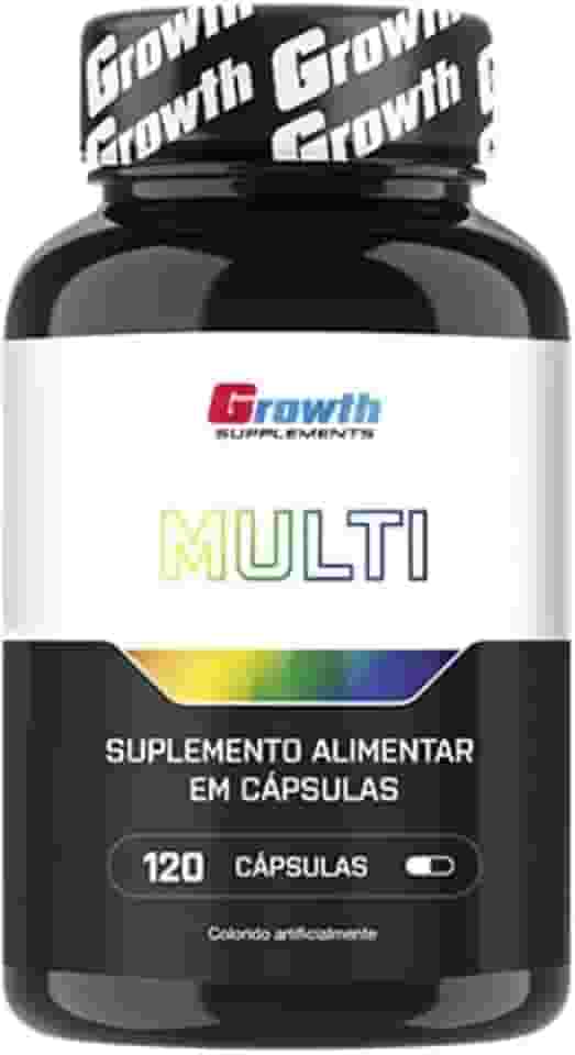 Multivitamínico Growth - 120 Cápsulas | Suplemento Completo com Vitaminas e Minerais Essenciais | Energia, Imunidade e Saúde Diária