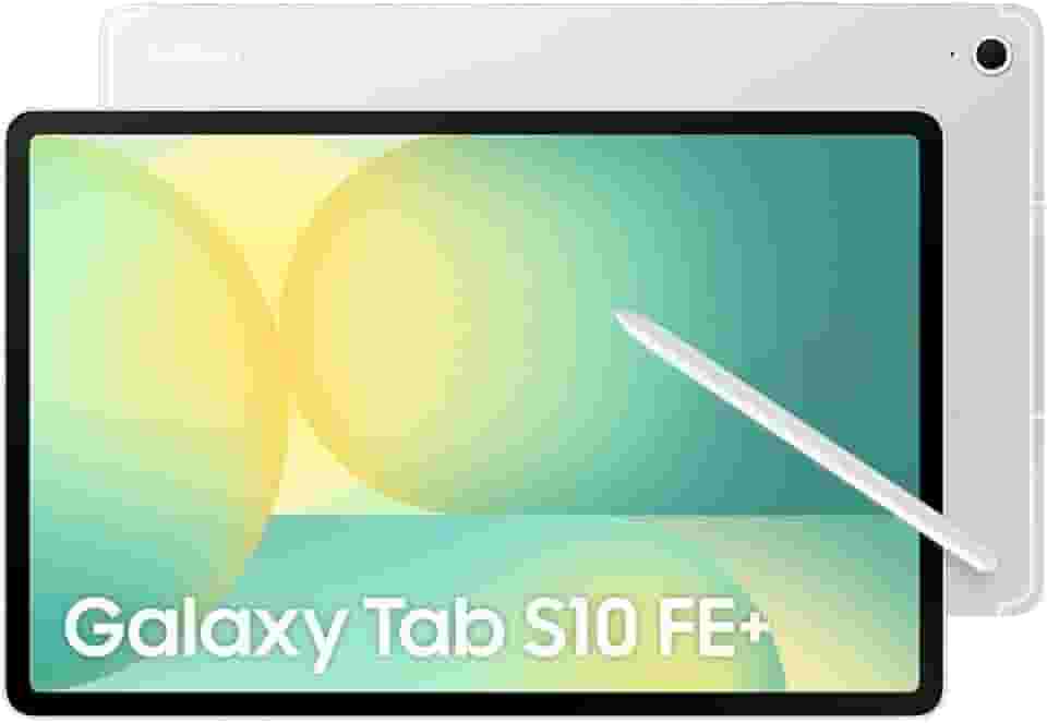 Samsung Tablet Galaxy Tab S10 FE+ 5G, Prata, 128GB, 8GB, Tela 13.1" 90Hz, S Pen e Capa Inclusas