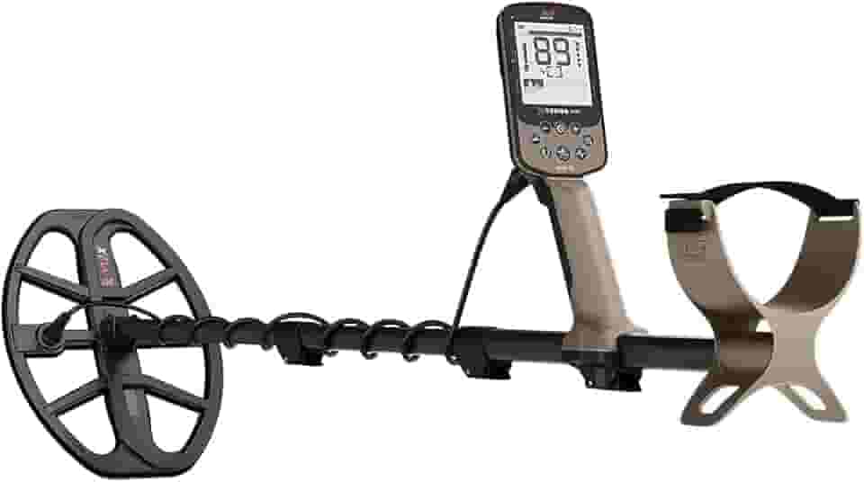 MINELAB X-Terra Elite, impermeável, detector de metais de moedas e tesouros para todos os terrenos, segmentação de precisão multi-IQ com tecnologia simultânea de várias frequências, bobina V12X