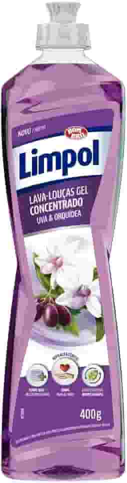 Detergente Gel Concentrado para Louças Limpol, Uva e Orquídea, 400g