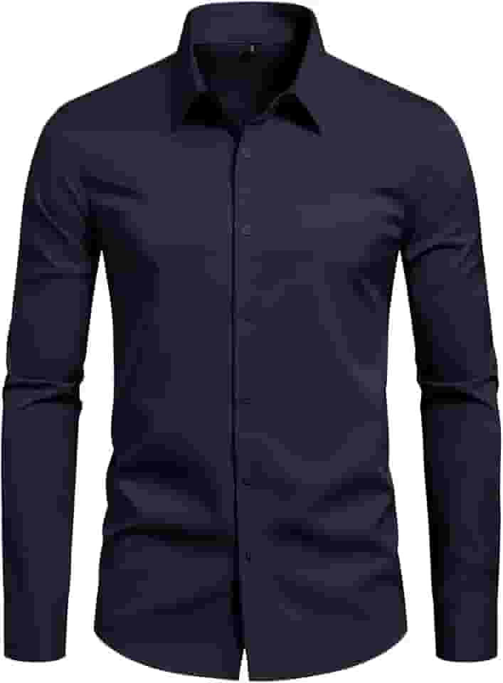 Camisa social masculina slim fit, sem rugas, formal, casamento, manga comprida, abotoada