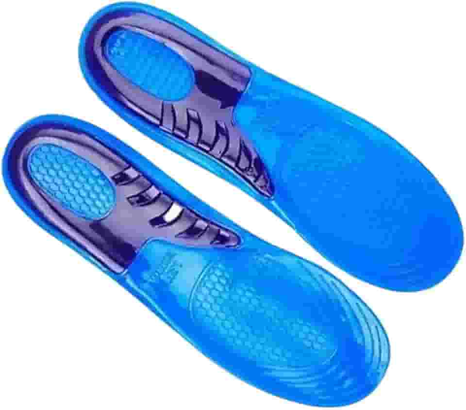 Palmilha Ortopédica Silicone Gel Confortável Sola Macia Ajustável Absorvente de Choque para Tamanho Único Ideal para Caminhada Corrida Trabalho e Uso Diário