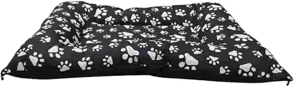 Colchonete Pet Macio Para Cachorro P-XG Caminha Cama Alta Durabilidade Lavável com Zíper Confortável (Preto, G - 70x60 cm)
