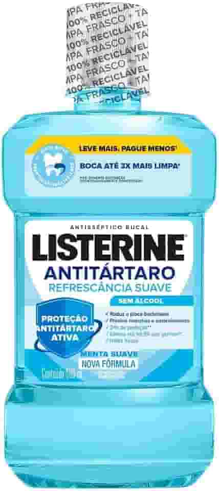 Listerine Antitártaro Enxaguante Bucal Sem Álcool, 500ml