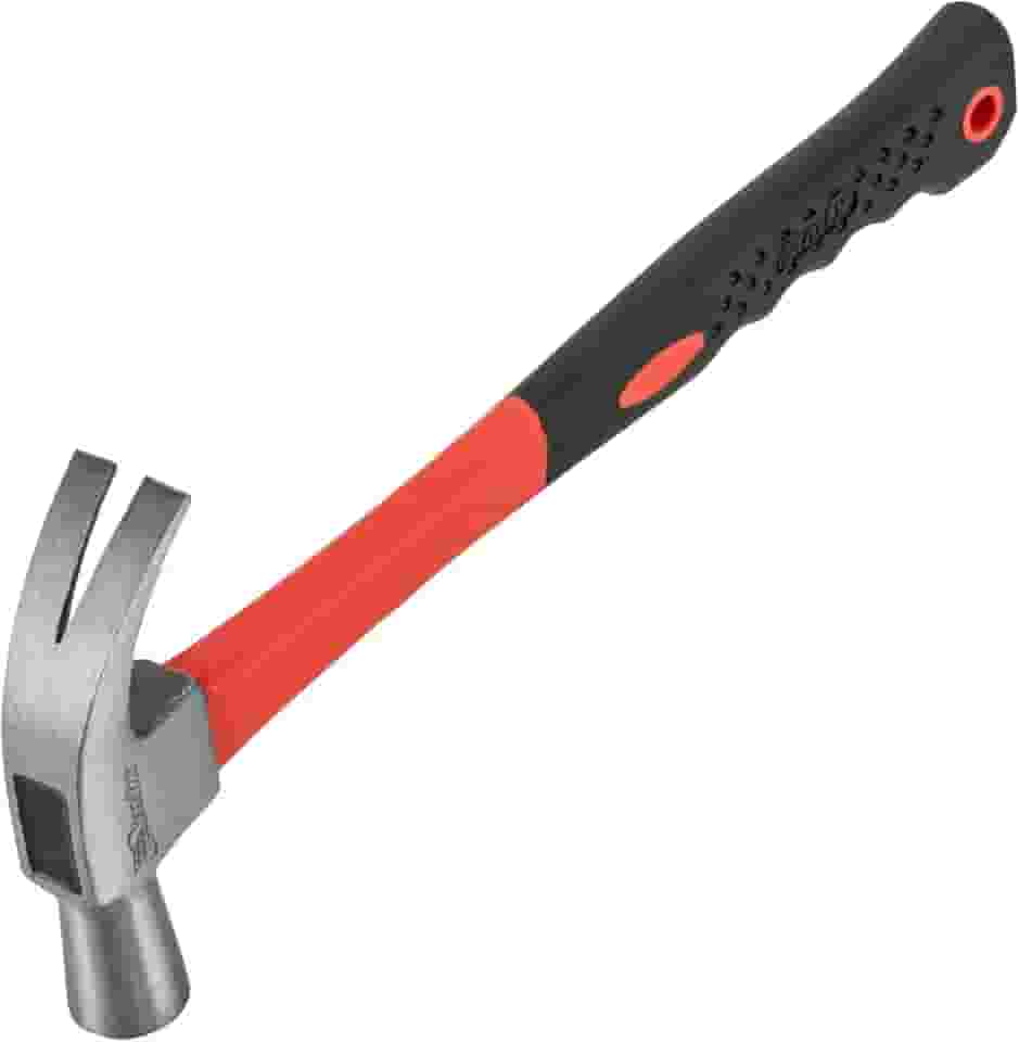 MTX Martelo de Unha 20 mm – Cabeça em Aço Carbono, Cabo de Fibra de Vidro com Revestimento Antiderrapante