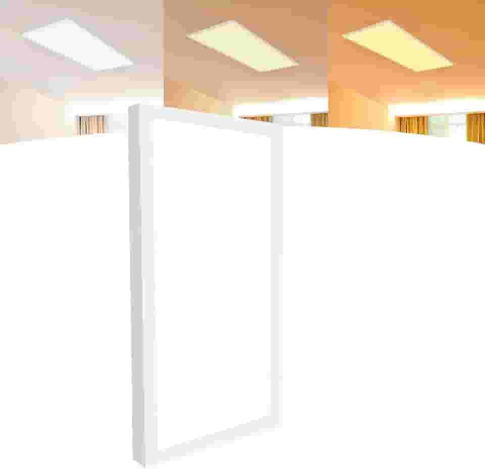 Luminaria Plafon De Led 30x60 Sobrepor 40w Luz Forte (Branco Neutro)