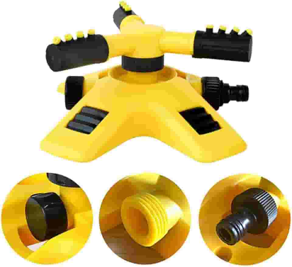 Irrigador De Jardim Giratório Automático Aspersor Irrigação Para Gramado Horta Bocal Rotativo 360