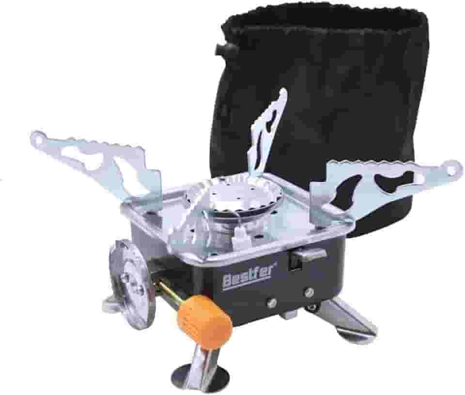 Fogareiro Portatil Dobravel Fogão a Gas para Camping e Viagem Bestfer BFH3007