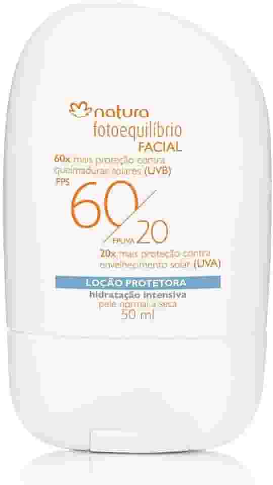 Loção Protetora Facial FPS 60/20 FPS UVA Pele Normal a Seca Fotoequilíbrio - 50ml