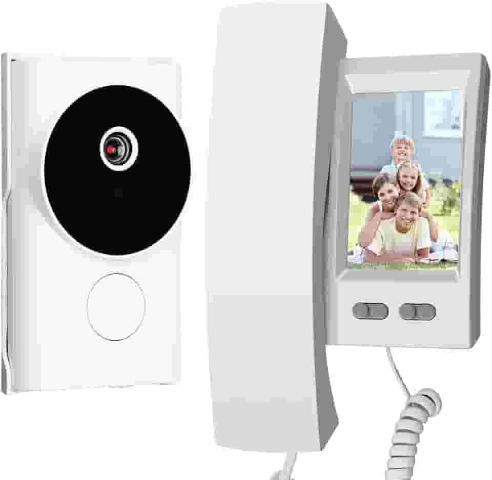 Campainha Inteligente Sem Fio com Video Porteiro, Com Visão Noturna, 1080p, Video Porteiro, Porteiro Eletronico com Camera, Video Porteiro Inteligente, Campainha com Camera, Video Porteiro Residencial