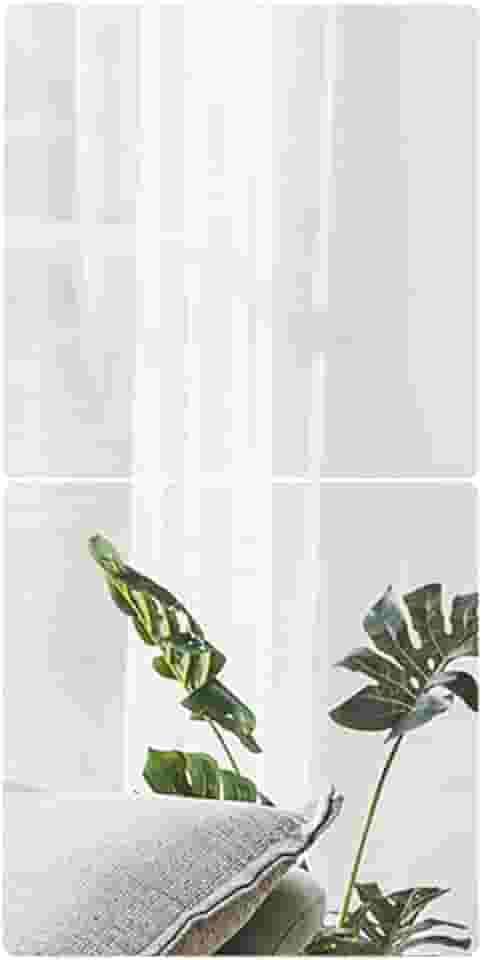 SKYPRO 2 peças de espelho quadrado de acrílico adesivo, 30 cm x 30 cm, conjunto de decoração de parede para banheiro, casa, quarto, espessura de 1,5 mm