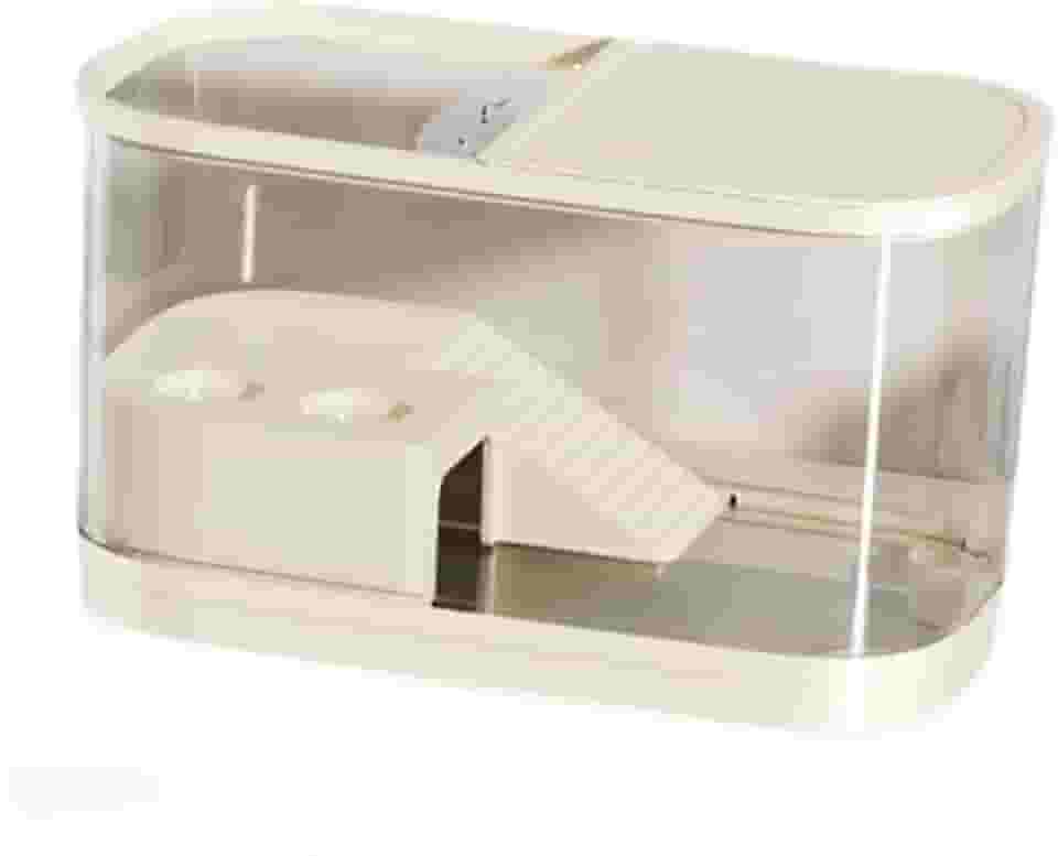 Tanque de tartaruga com plataforma Aquário de tartarugas Habitat de répteis para tartarugas terrestres Leopardo, Bege Médio