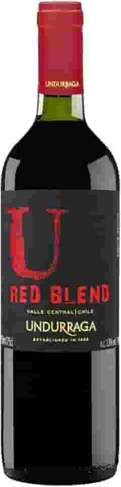 Vinho Chileno Tinto Meio Seco Red Blend Undurraga Cabernet Sauvignon Syrah Malbec Valle Central 750ml