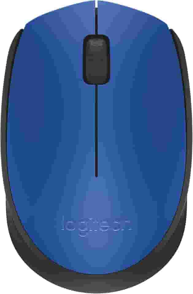 Mouse sem fio Logitech M170 com Design Ambidestro Compacto, Conexão USB e Pilha Inclusa - Azul