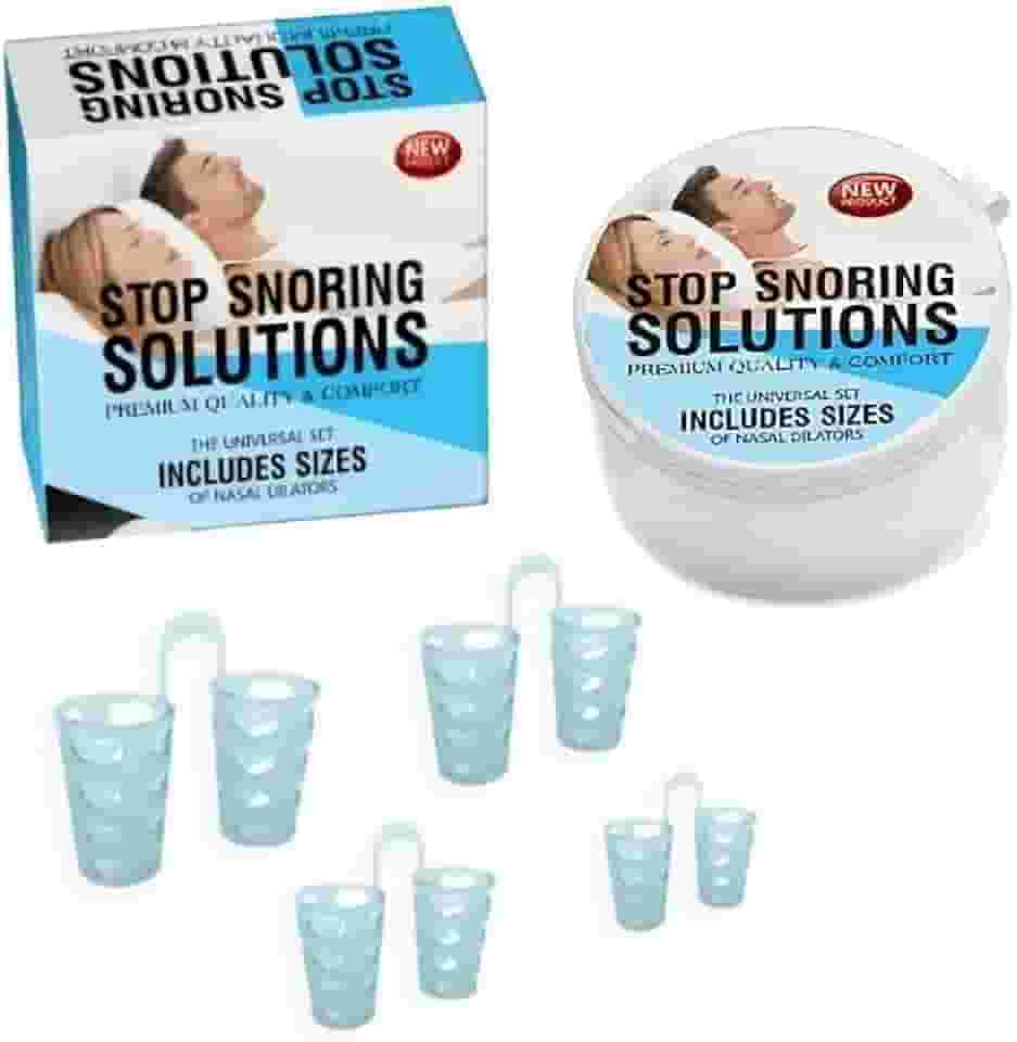 Dilatadores Nasais Anti-Ronco em Silicone Macio, Pequeno, Médio, Maior e X-Maior, Conjunto de 4, Anti-ronco Apneia Desvio de Septo Noite Melhores Descanso Garantido Respiração Melhor