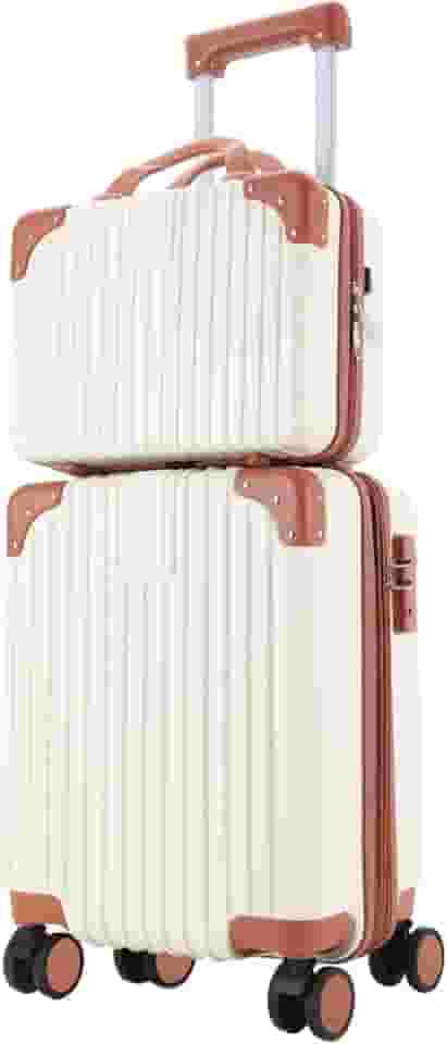 Mala de Bordo 10kg com frasqueira de viagem feminina Bagagem de Mão Expansivel Aprovada ANAC com 4 Rodízios removíveis 360° Cadeado AntiFurto TSA Mala de Viagem pequena com zíper à prova de explosão