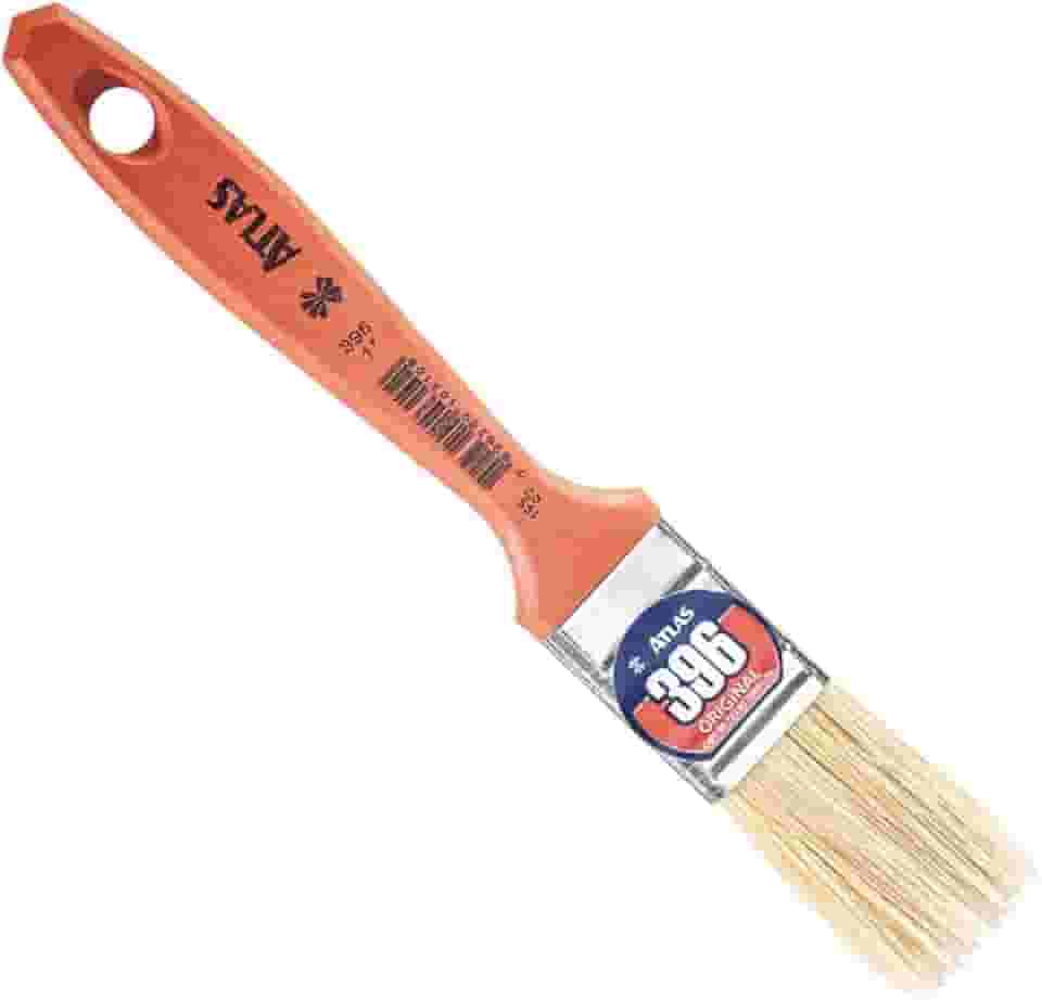 Trincha Pincel com Cerdas Brancas Selecionadas Verniz Stain | Atlas - 1"