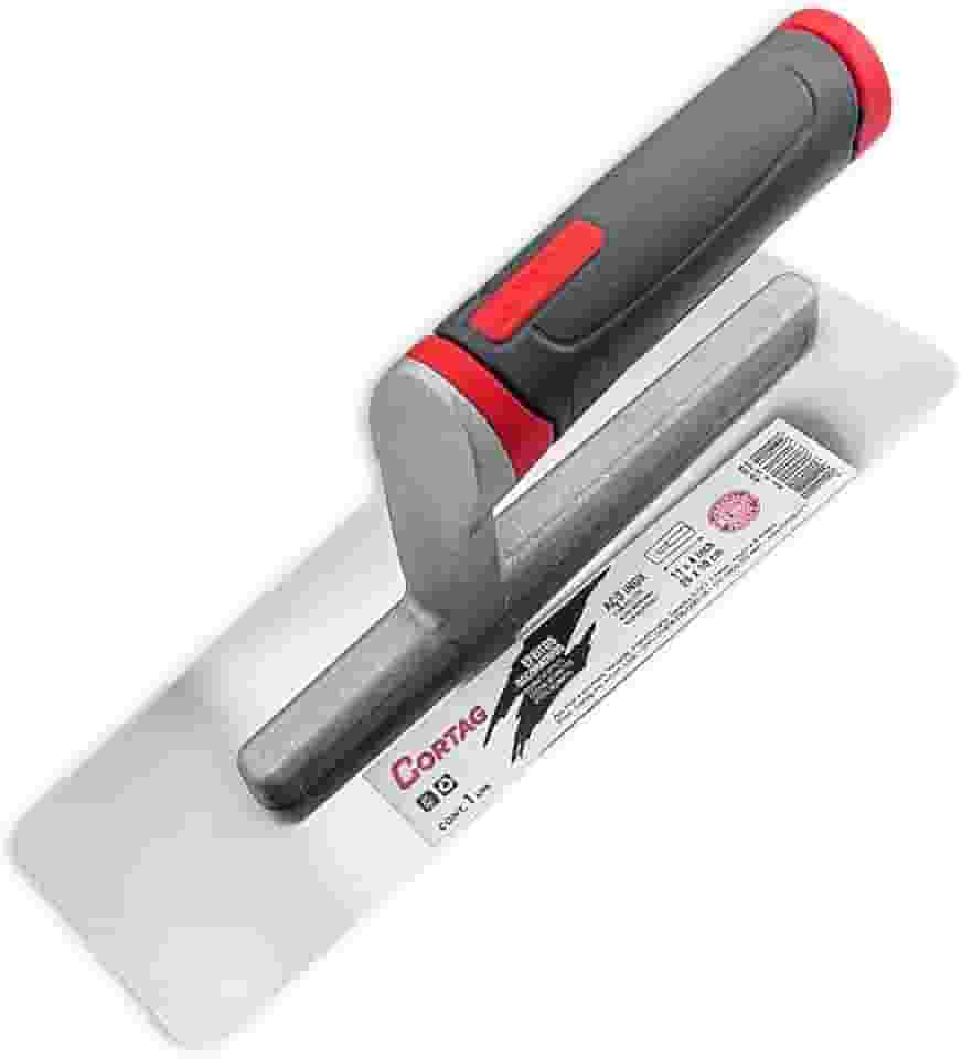 Desempenadeira Para Efeitos Decorativos Em Aço Inox Cabo Aberto Emborrachado Original Cortag 60135 Profissional