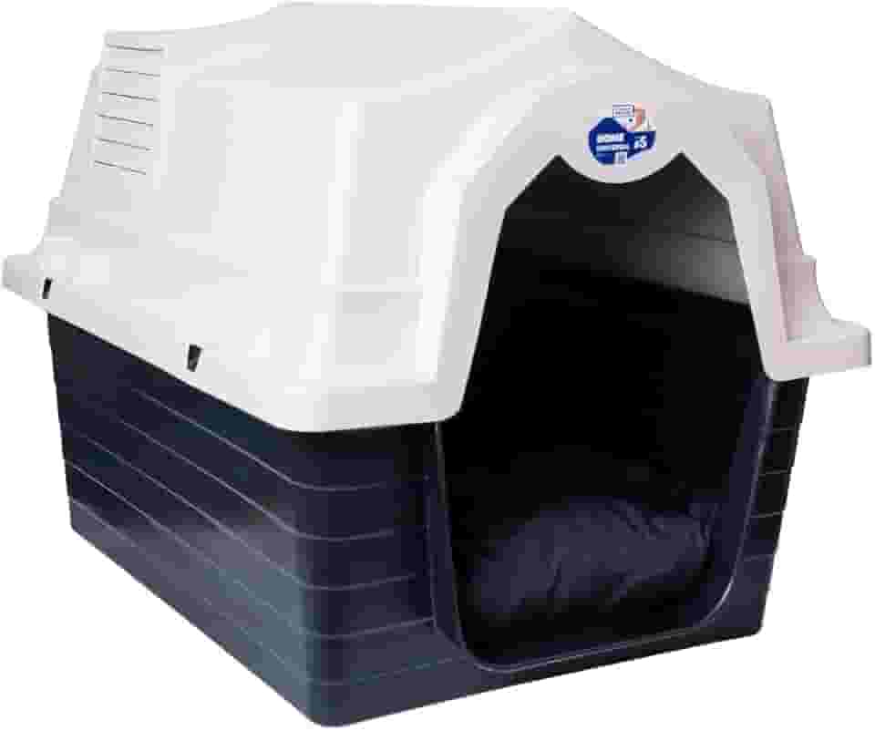 Casinha Para Cachorro N5 Com Colchonete(Bege,N4-50CM)