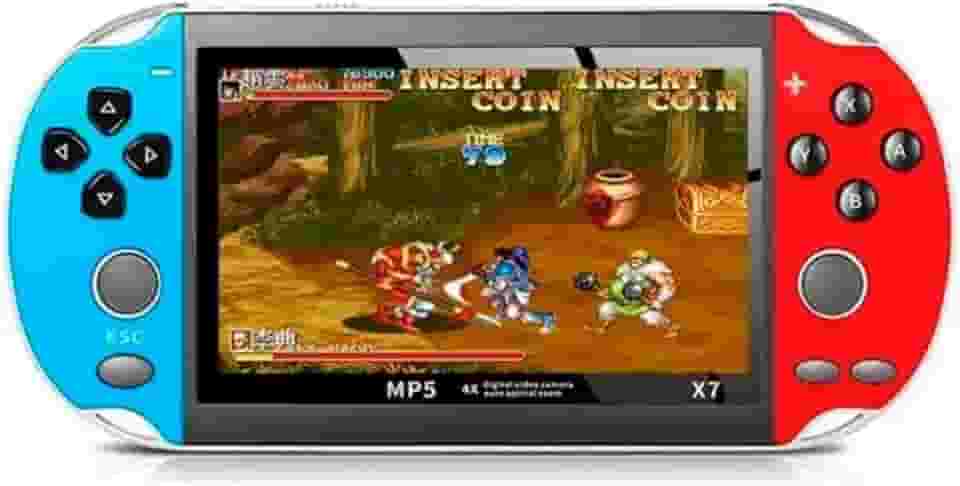 Mingzhe Console de videogame portátil de 5,1 polegadas eony Plus Jogadores de jogos portáteis Double Rocker 8 GB de memória construído em 1000 jogos MP5 controlador de jogo