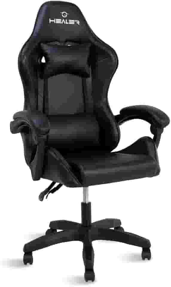 Cadeira Gamer Preto Healer Lancer Reclinável Giratória