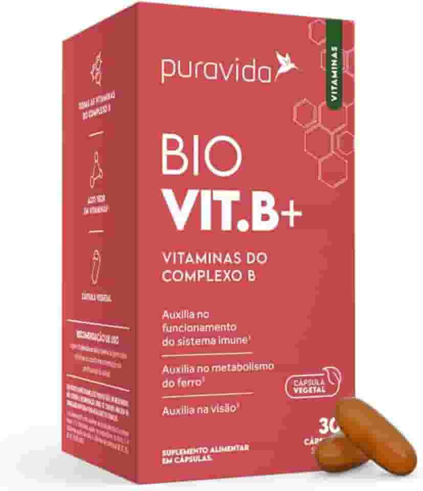 Puravida - BIO VIT B Vitaminas Biodisponíveis Complexo B - 30 caps
