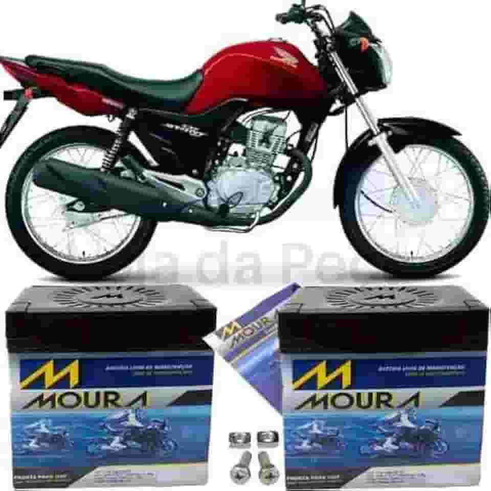 Bateria De Moto Moura Original Top Cg 150 Start 2005 À 2016