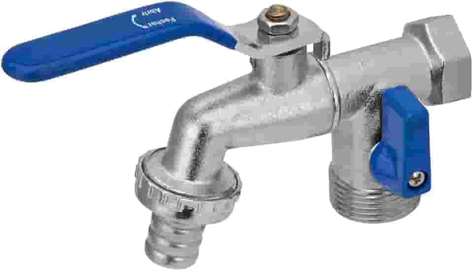 LHD Torneira Esfera Tanque E Maquina Duas Saidas Bico 1/2 X 3/4