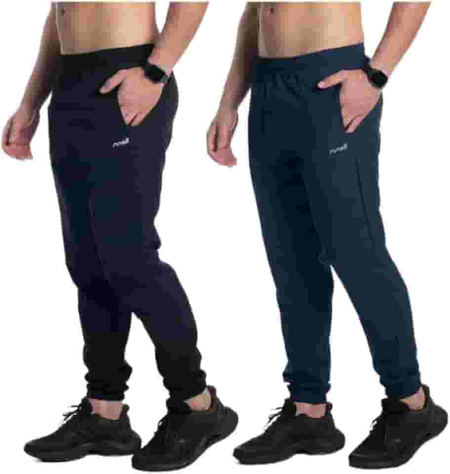 Kit 2 Calça Tactel Elastano Jogger Masculina Corta Vento Treino Academia Esportiva