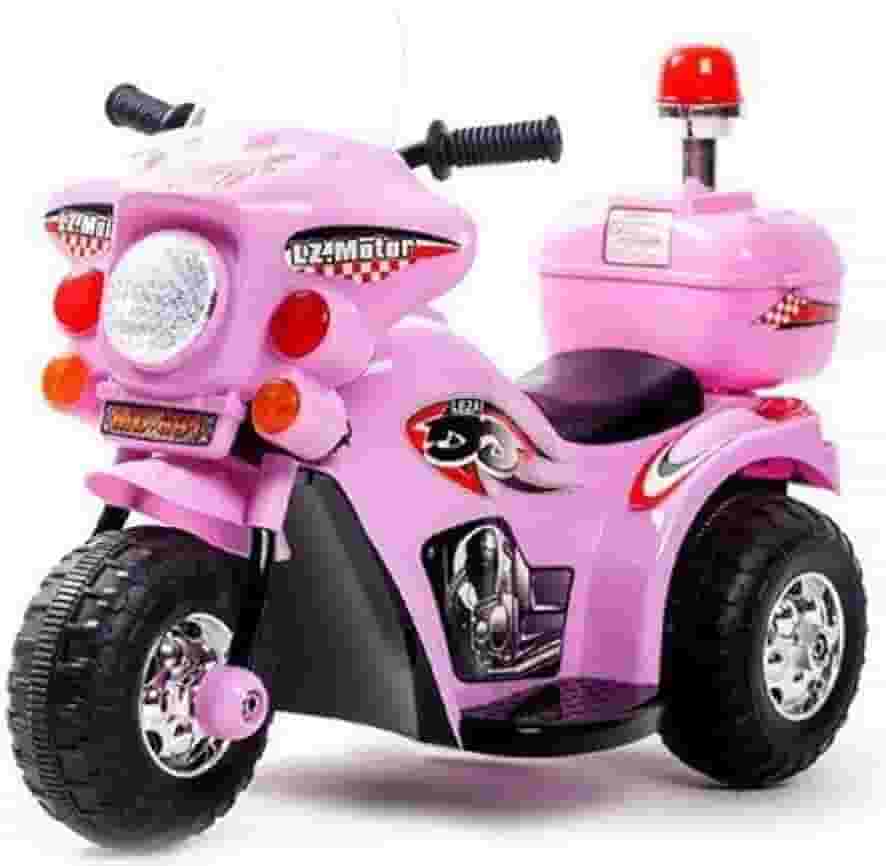 Triciclo Elétrico Infantil Moto Elétrica Infantil Bz Cycle Rosa Barzi Motors